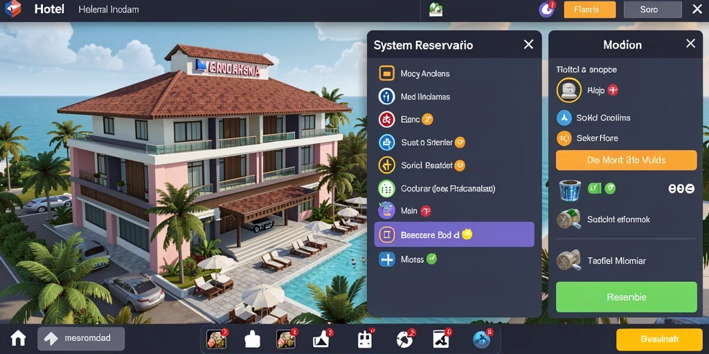 Screenshot menampilkan tampilan awal game AMAN69.