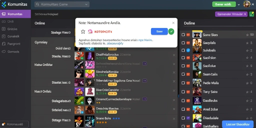 Screenshot menampilkan antarmuka permainan yang menarik.