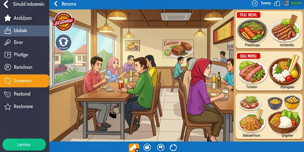Screenshot menampilkan karakter utama dalam petualangan.
