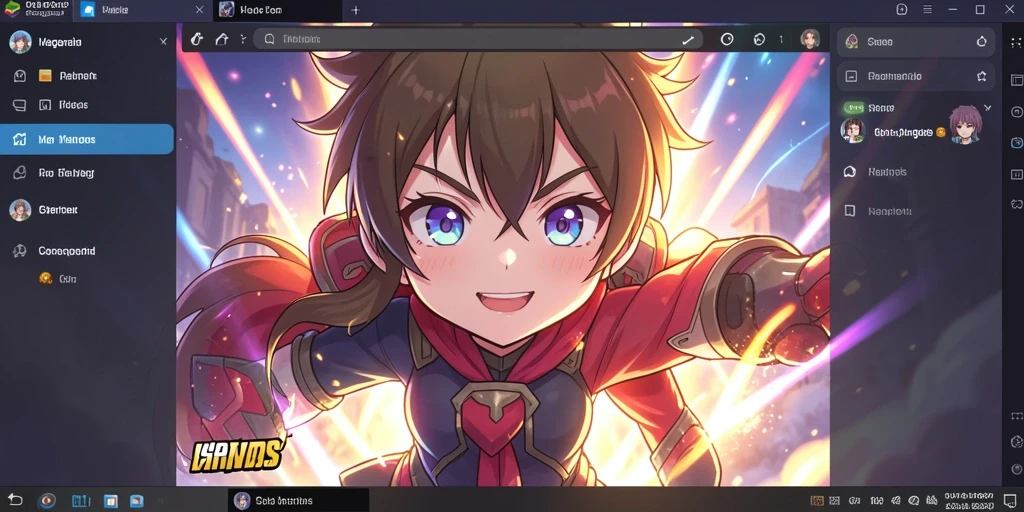 Screenshot menampilkan tampilan halaman utama game.