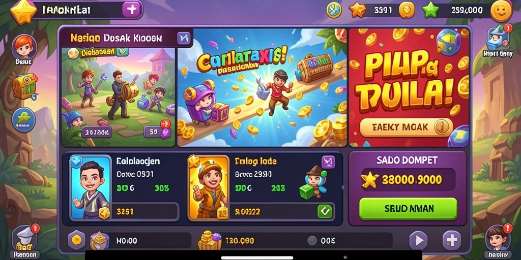 Tampilan awal aplikasi yang menarik dan ramah pengguna.