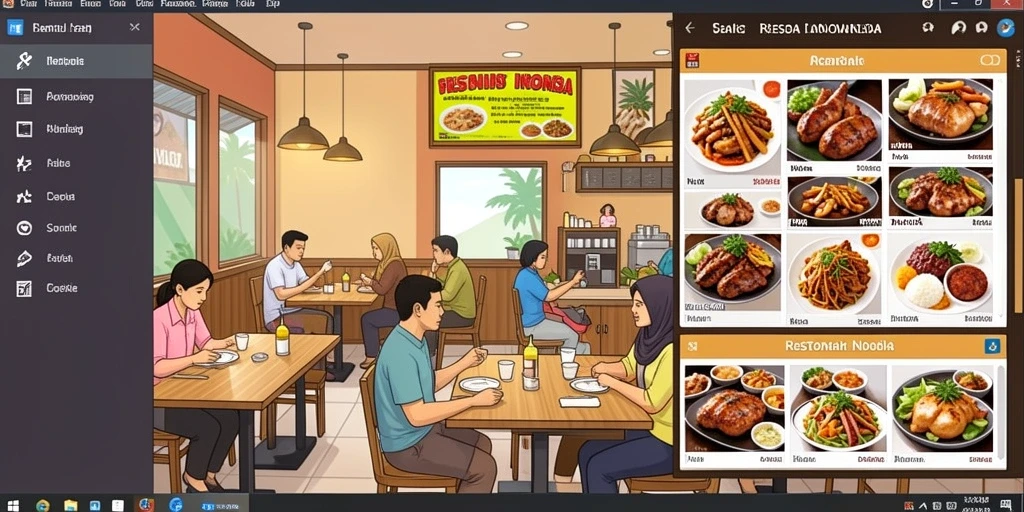 Tampilan utama aplikasi NGASO77 yang menarik.