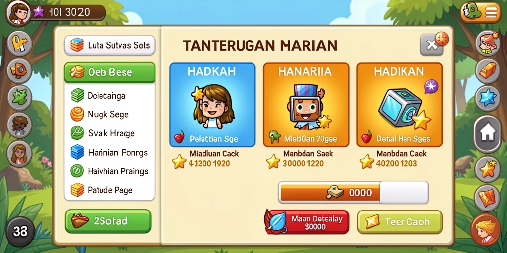 Tampilan antarmuka pengguna yang menarik.
