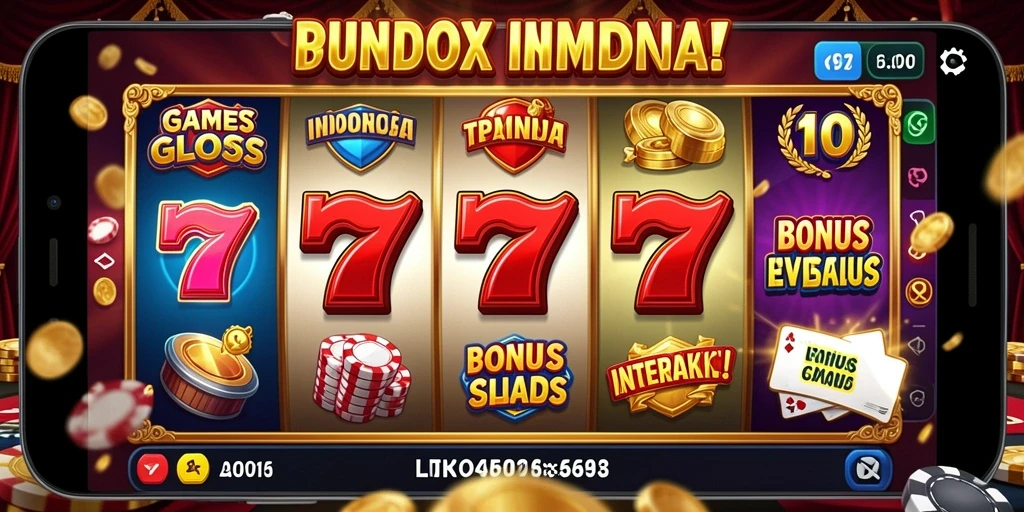 Tampilan awal aplikasi SENSATIONAL77 yang menarik.