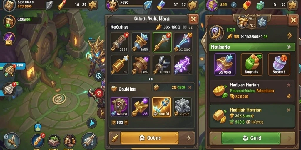 Screenshot menunjukkan tampilan antarmuka utama yang menarik.